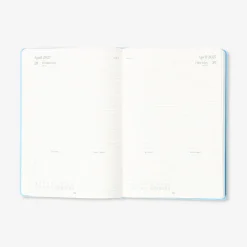 A5 blue daily diary 2027 - English