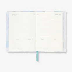 A5 blue florals daily diary 2027 - English