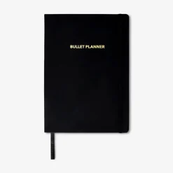 A4 bullet planner with black cover