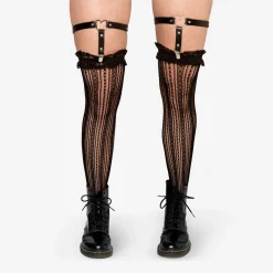 Adjustable suspenders with metal clasp - 2 pcs