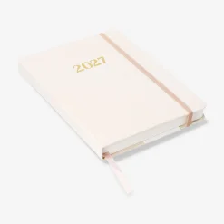 A5 fabric cover daily diary 2027 - English