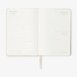 A5 fabric cover daily diary 2027 - English