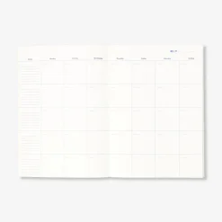 A4 floral monthly planner - English