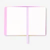 A5 gradient notebook with charms and heart mirror