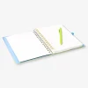 A5 gradient notebook with pen and sticky memos
