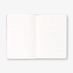 A5 holographic notebook with heart