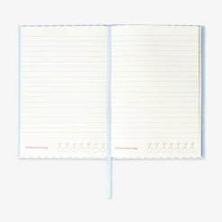 A5 lined notebook with cherry cover