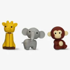 Animal erasers - 3 pcs