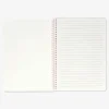 A4 notebook with pink checkered plastic cover