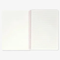 A4 notebook with pink checkered plastic cover