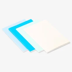 A6 solid colour notebooks - 4 pcs