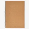A4 spiral-bound dotted notebook with craft paper cover