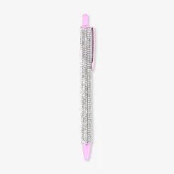 Ballpoint pen - Pink with rhinestones