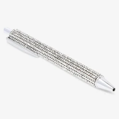 Ballpoint pen - Silver rhinestones