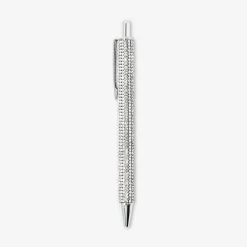 Ballpoint pen - Silver rhinestones