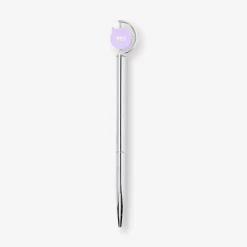 Ballpoint pen - Spinning metal top with text
