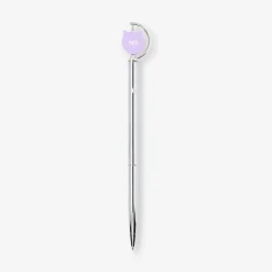 Ballpoint pen - Spinning metal top with text
