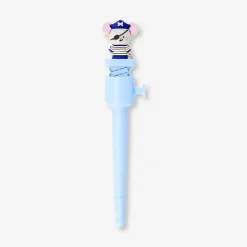 Ballpoint pen with pirate mouse topper - Black ink