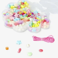 Bead set with string - Seashell inspired