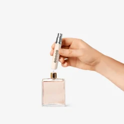 Beige refillable travel perfume bottle - 8 ml