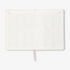 B6 fabric cover daily diary 2027 - English