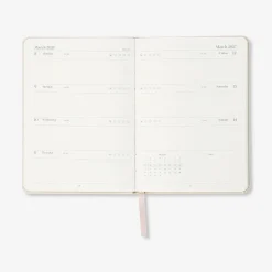 B6 fabric cover daily diary 2027 - English