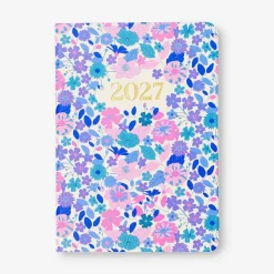B6 floral weekly diary 2027 - English