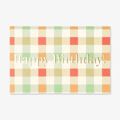 Birthday card - Checks