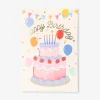 Birthday card - Cut out cake