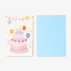 Birthday card - Cut out cake