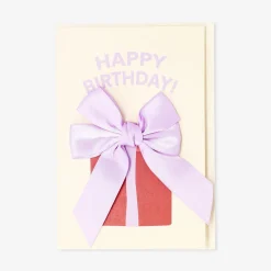 Birthday card - Gift with ribbon