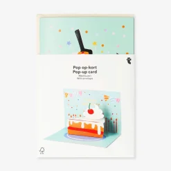 Birthday card - Pop-up slice of cake