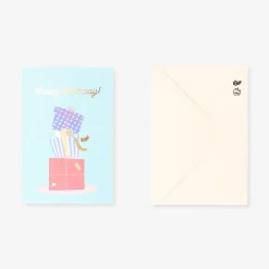 Birthday card - Stacked presents