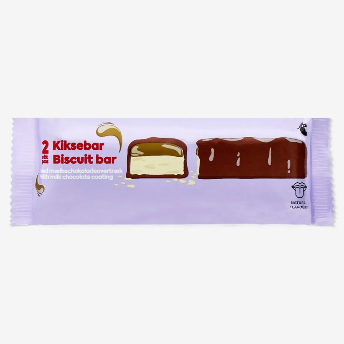 Biscuit chocolate bar. 2 pcs