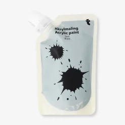 Black acrylic paint - 80 ml