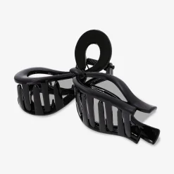 Black bow hairclip