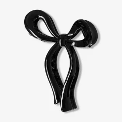 Black bow hairclip