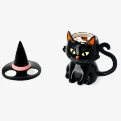 Black cat with witch hat mug - 340 ml