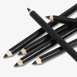 Black Charcoal Pencils - 6 pcs