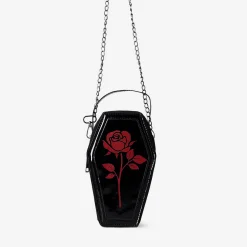 Black coffin handbag