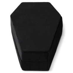 Black coffin jewellery storage
