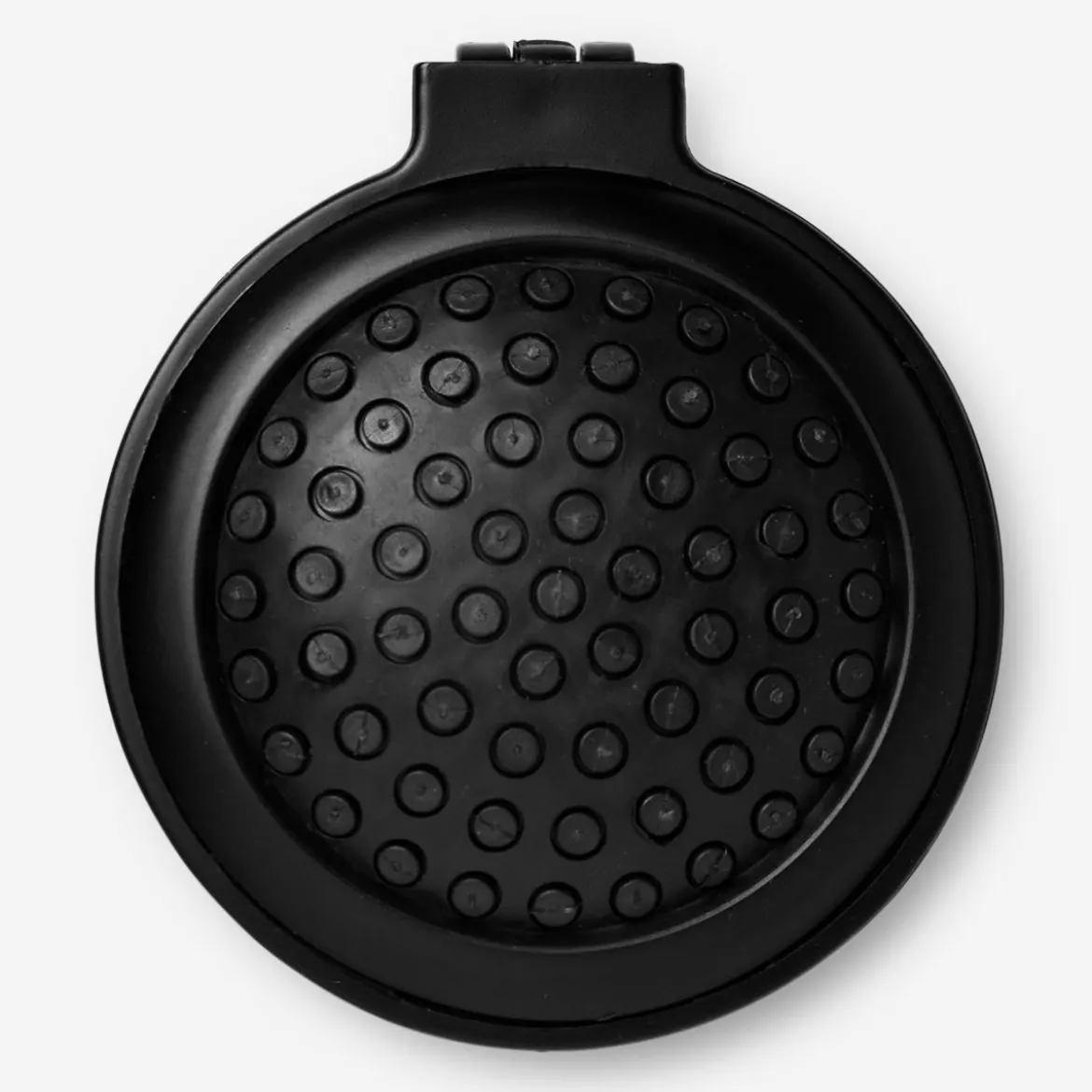 Black hairbrush with mirror