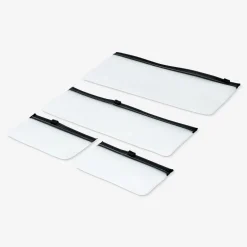 Black organiser bags with zipper - 4 pcs