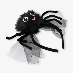 Black spider costume hairband - For adults