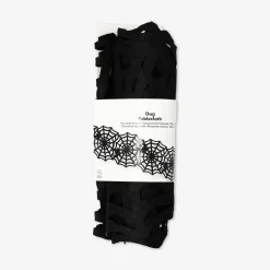 Black spiderweb tablecloth - 23x180 cm