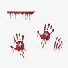 Blood stain window decorations - 6 pcs