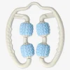 Blue and beige massager for leg