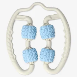 Blue and beige massager for leg