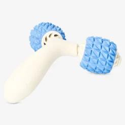 Blue and beige massage roller for arms and legs