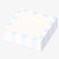 Blue chequered sticky memos